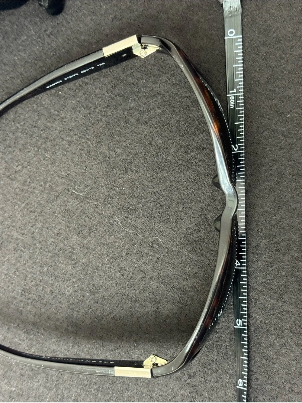 Ralph Lauren Black Tortoiseshell Wrap Sunglasses with Silver Logo Plaque